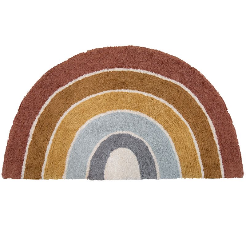 Tapis Rainbow shape arc-en-ciel Pure & Nature (80 x 130 cm) Little Dutch